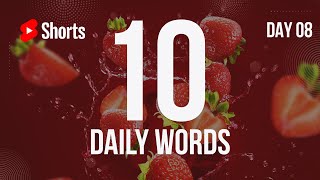 Fruit and Vegetables English Words - Day 08