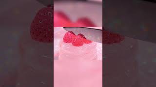 【ASMR】ガラスのスイーツを切る音🍓｜Crystal Strawberry Cake. #ASMR #shorts#asmrsounds #ガラス #Glass #Strawberry #ケーキ