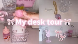 🎀量産型女子の机紹介🪄My Desk Tour🎀 〜勉強・かわいい全部つめこんだ♡〜
