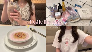 vlog｜OLの日常💍🩵8月の購入品(snidel,frayid,美容グッズetc…)お誕生日デート🍰newnail୨୧⟡