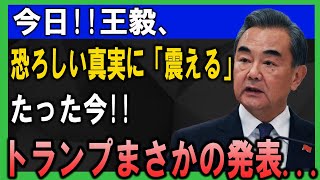 今日激震 王毅が凍り付いた瞬間 トランプ電撃発表で中国外交が世界に晒した致命的崩壊 #中国崩壊 #王毅 #海外の反応