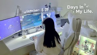 vlog | Eating school lunch dessert🍰 Sanrio purchases📦 Recent morning routine☁️ Genshin, RyugaGotoku