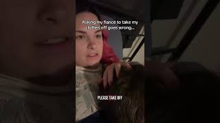 Asking my fiancé to take my clothes off goes wrong/ #funny #comedyforever #funnyprank #husbandwife