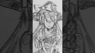 ⚠死ネタ⚠ 「やっと会えた！｣   #東方 #霧雨魔理沙 #博麗霊夢 #イラスト #shorts #short#二次創作