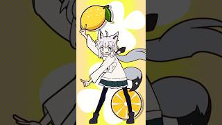【手描き】レモンメロンクッキーフブキ#shorts #白上フブキ #バーチャルYouTuber #ホロライブ #レモンメロンクッキー #LEMONMELONCOOKIE #레몬멜론쿠키