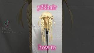 y2khair #ヘアアレンジ #ヘアセット #リボンヘア #三つ編み #ツインテール #y2k #簡単ヘアアレンジ #韓国ヘア #kpop