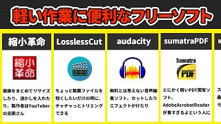【軽い！】すぐ開いて使えるフリーソフト大全