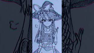 ⚠共依存⚠ #イラスト #東方 #フランドールスカーレット #博麗霊夢 #霧雨魔理沙 #shorts #short#二次創作