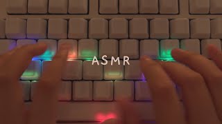 [Cozy ASMR] Fast Keyboard typing on Ceramic Keycaps ☁️