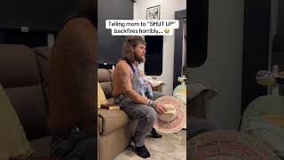 “shut up mum”prank on dad😂❤️ #funny #comedyforever #funnyprank #prankideas #prankvideo #duet