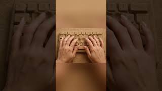 Listen to sand typing itself… 👂 #ASMR #satisfying #asmrsounds #asmrtyping #asmrkeyboard #asmrvideo