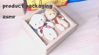 [寝落ちasmr]テディベアタオルギフトをひたすら梱包する