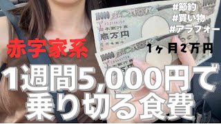 【節約】4人家族。1ヶ月の食費2万円に挑戦します。1週間分の買い出し┃夕飯作り