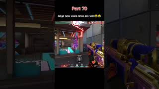 Sage new ai voice lines are wild 😂😂 #valorant #valorantclips