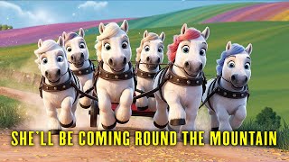 She’ll Be Coming ’Round the Mountain | Kids Karaoke | Fun Nursery Rhyme | Sing-Along Video