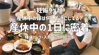 【産休中の1日ルーティン】妊娠9ヶ月妊婦の朝から夜ご飯作りまでリアルな生活/夫婦2人暮らし【3食自炊】