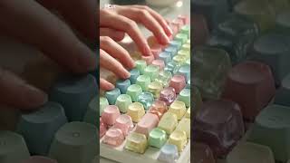 slimy keyboard 🍭#asmr #relaxing #reels #shorts #cute #keyboard #keyboardtyping