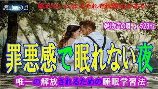 罪悪感で眠れない夜　唯一の解放される為の　睡眠学習法　睡眠導入の　ゆりかごのうた　寅じいの眠りの扉
