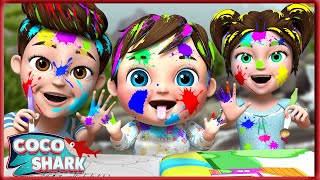 Learn About Mixing Colors for Kids - Baby songs - Nursery Rhymes & Kids Songs -Coco Shark