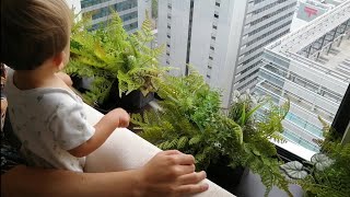 1歳児と初めてのホテルステイ／ラウンジ│ティータイム│