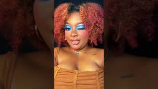 BIG WAVE 🌊 #transitions #makeuptransitions #blackmua #makeup #makeuplover #blueeyemakeuplook