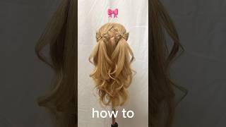 リボンハーフツイン🎀#ヘアアレンジ #ハーフツイン #簡単ヘアアレンジ動画 #美容師 #リボンヘア