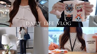 vlog｜都内OLの3日間👩🏻‍💻出勤前のgrwm🍑夏野菜ごはん,購入品,錦糸町カフェなど