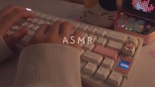 [Cozy ASMR] 2h typing on different Keyboard Layouts ☁️