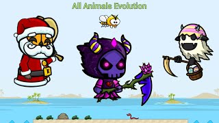 All Animals Evolution With Easter Reaper & Ghostly And Xmas Pumpkin (EvoWorld.io)
