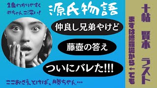 【源氏物語で古典常識044(あらすじ20)】『10帖賢木(さかき)』③露見編：ラスト：朧月夜・弘徽殿・右大臣・藤壺の出家・頭の弁・次郎・左大臣・密会・バレる・大河ドラマ・光る君へ・受験古文