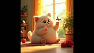 CatAnimation #KidsCartoon #ChubbyCat #3DAnimationForKids #CuteCat #ToddlerEntertainment #SafeForKids