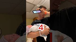 When Dad Meets Newborn Baby 🐣🍼🤱#dad #newbornbaby #babyshorts