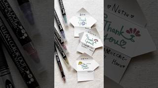\初心者も簡単/Thank you 3選#手書き #手書き文字 #メッセージカード #thankyou #shorts