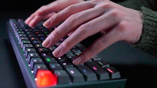 [ASMR]気づいたら眠っている１時間のキーボードタイピング - 1 Hour Keyboard Typing for 100% Sleep Keychron K2(No talking)