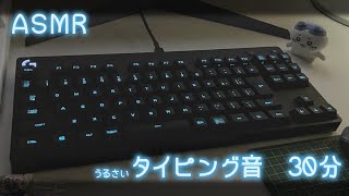 うるさいタイピング音/30分【ASMR】