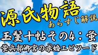 【源氏物語あらすじ解説】蛍：玉鬘十帖その4・蛍兵部卿宮と六条院・夏の町｜めっちゃ！源氏物語