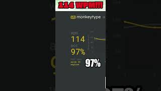 114 Words Per Minute – Pushing My Limits on the Keyboard! #typing #typingspeedtest #typingtest