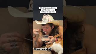 Milk Prank on my husband ❤️ #funny #comedyforever #funnyprank #husbandwife #coupledailouges #couple