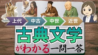 【中学/高校/国語＆歴史の対策】古典文学を図解で覚える｜65語暗記｜古文・日本史の対策｜古典常識