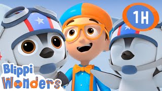 Penguin Awareness Day 🐧 | Blippi Wonders Educational Videos for Kids