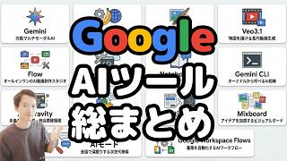 【これ1本で分かる】Google AI総まとめ！15種類の生成AIサービス