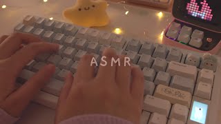 [Cozy ASMR] soothing typing on 6 different Keyboards | for sleep, relaxation and studying ☁️