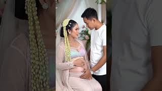 A Bride Awaiting Her Baby with Love " #PregnantBride  #IndonesianWedding  #MaternityLove #BridalGlow