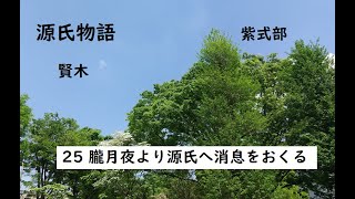 源氏物語　賢木　25　朧月夜より源氏へ消息をおくる　作：紫式部