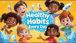 Healthy Habits Song for Kids | Brush Teeth, Wash Hands & More | Preschool Learning -Wondrous Kids TV