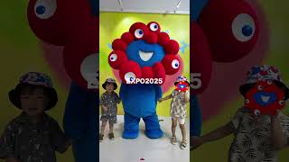 #osakaexpo2025 ❤️💙🤍　#vlog #vloglife #主婦vlog #dailyvlog #日常vlog #子連れ万博 #大阪関西万博 #osaka #shorts #おでかけ